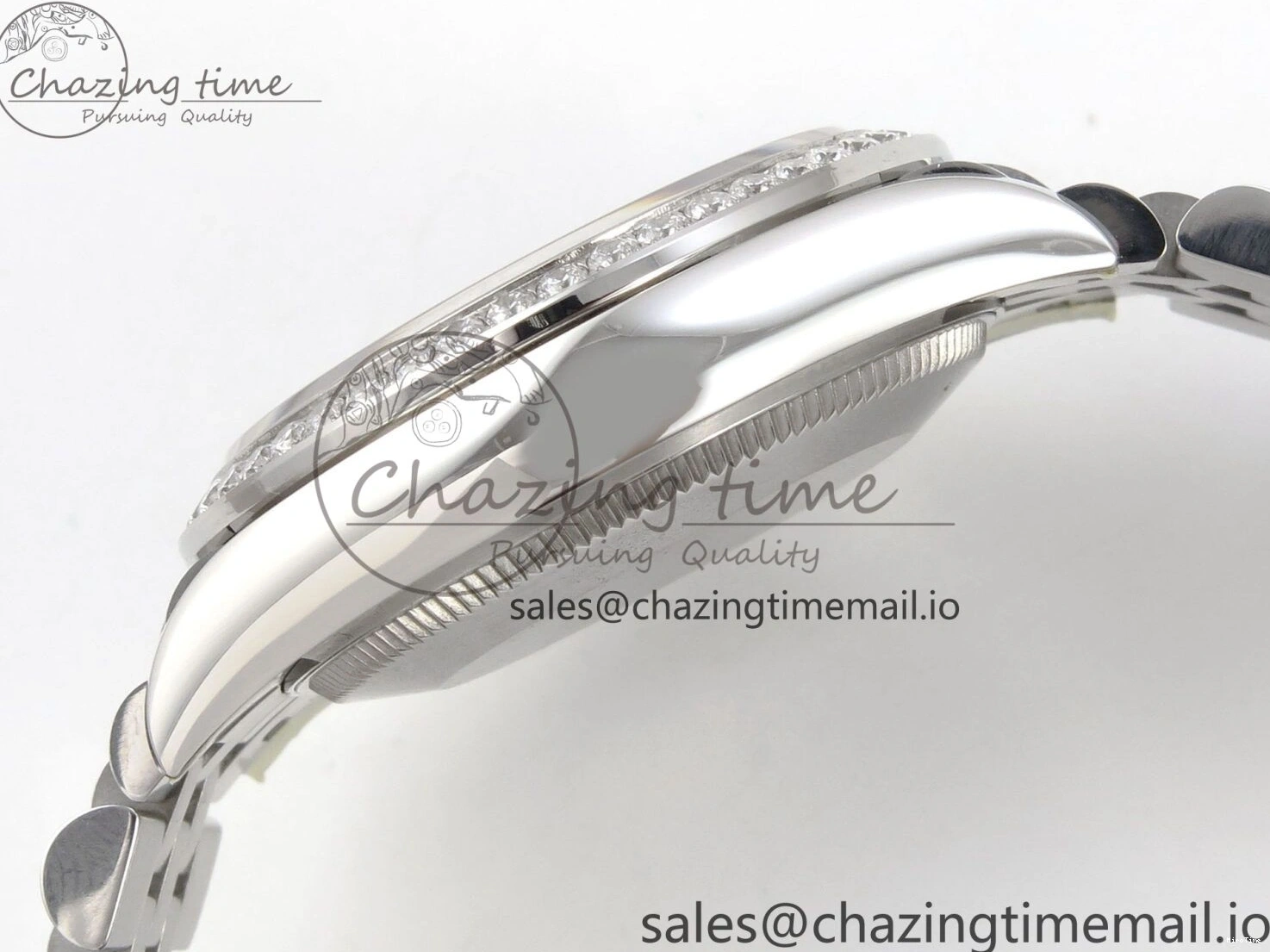 MiroTime 1226 DateJust 31 278274 THBF 1:1 Best Edition 904L Steel RG Roman Dial Diamonds Bezel on SS Jubilee Bracelet HZ Cal. Modern 37